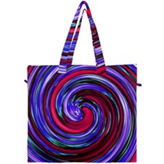 Swirl Vortex Motion Canvas Travel Bag