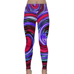 Swirl Vortex Motion Lightweight Velour Classic Yoga Leggings by HermanTelo