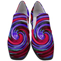 Swirl Vortex Motion Slip On Heel Loafers by HermanTelo