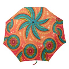 Texture Mosaic Pink Folding Umbrellas