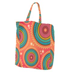 Texture Mosaic Pink Giant Grocery Tote