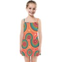 Texture Mosaic Pink Kids  Summer Sun Dress View1