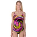 Swirl Vortex Motion Pink Yellow Camisole Leotard  View1