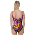 Swirl Vortex Motion Pink Yellow Camisole Leotard  View2