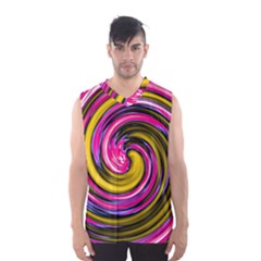 Swirl Vortex Motion Pink Yellow Men s Sportswear by HermanTelo