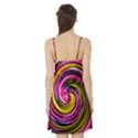 Swirl Vortex Motion Pink Yellow Satin Night Slip View2