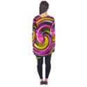 Swirl Vortex Motion Pink Yellow Long Sleeve Tunic  View2