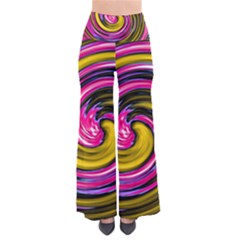 Swirl Vortex Motion Pink Yellow So Vintage Palazzo Pants