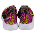 Swirl Vortex Motion Pink Yellow Women s Lightweight Sports Shoes View4