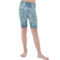 Sun Abstract Summer Kids  Mid Length Swim Shorts View1