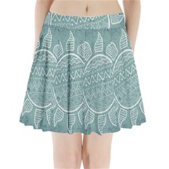 Sun Abstract Summer Pleated Mini Skirt