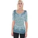 Sun Abstract Summer Wide Neckline Tee View1