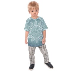 Sun Abstract Summer Kids  Raglan Tee