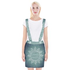 Sun Abstract Summer Braces Suspender Skirt