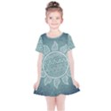 Sun Abstract Summer Kids  Simple Cotton Dress View1