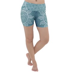 Sun Abstract Summer Lightweight Velour Yoga Shorts by HermanTelo