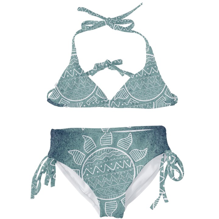 Sun Abstract Summer Kids  Classic Bikini Set