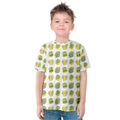 St Patricks Day Background Symbols Kids  Cotton Tee