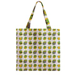 St Patricks Day Background Symbols Zipper Grocery Tote Bag