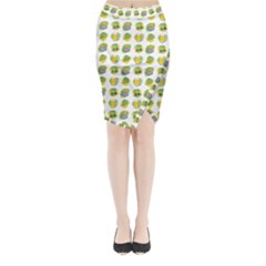 St Patricks Day Background Symbols Midi Wrap Pencil Skirt