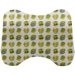 St Patricks Day Background Symbols Head Support Cushion