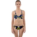 Textured Bee Wrap Around Bikini Set View1