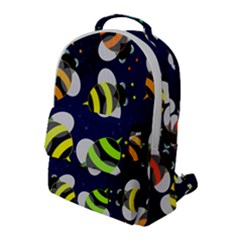 Textured Bee Flap Pocket Backpack (large)