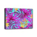 Tropical Greens Pink Leaves Mini Canvas 7  x 5  (Stretched) View1