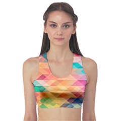 Texture Triangle Sports Bra