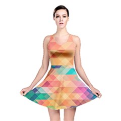 Texture Triangle Reversible Skater Dress