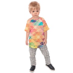 Texture Triangle Kids  Raglan Tee