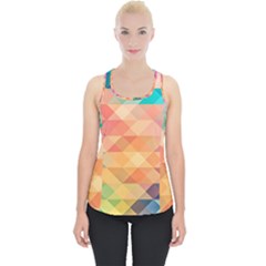 Texture Triangle Piece Up Tank Top