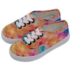 Texture Triangle Kids  Classic Low Top Sneakers by HermanTelo