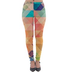 Texture Triangle Lightweight Velour Leggings