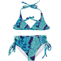 Tropical Greens Leaves Banana Kids  Classic Bikini Set