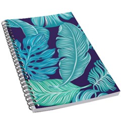 Tropical Greens Leaves Banana 5 5  X 8 5  Notebook