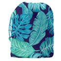 Tropical Greens Leaves Banana Drawstring Pouch (XXXL) View2