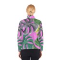 Tropical Greens Pink Leaf Winter Jacket View2