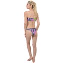 Tropical Greens Pink Leaf Classic Bandeau Bikini Set View2