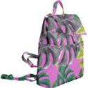 Tropical Greens Pink Leaf Buckle Everyday Backpack View2