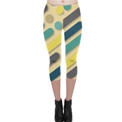 Vintage Desktop Color Capri Leggings  by HermanTelo