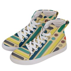 Vintage Desktop Color Men s Hi-top Skate Sneakers by HermanTelo