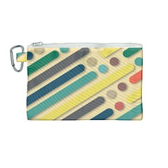 Vintage Desktop Color Canvas Cosmetic Bag (medium) by HermanTelo