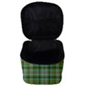 Vintage Green Plaid Make Up Travel Bag (Small) View3