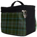 Vintage Green Plaid Make Up Travel Bag (Big) View2