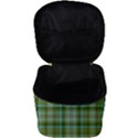 Vintage Green Plaid Make Up Travel Bag (Big) View3