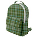 Vintage Green Plaid Flap Pocket Backpack (Small) View1