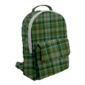 Vintage Green Plaid Flap Pocket Backpack (Small) View2