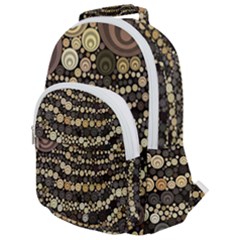 Vintage Style Rounded Multi Pocket Backpack