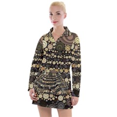 Vintage Style Women s Long Sleeve Casual Dress by HermanTelo